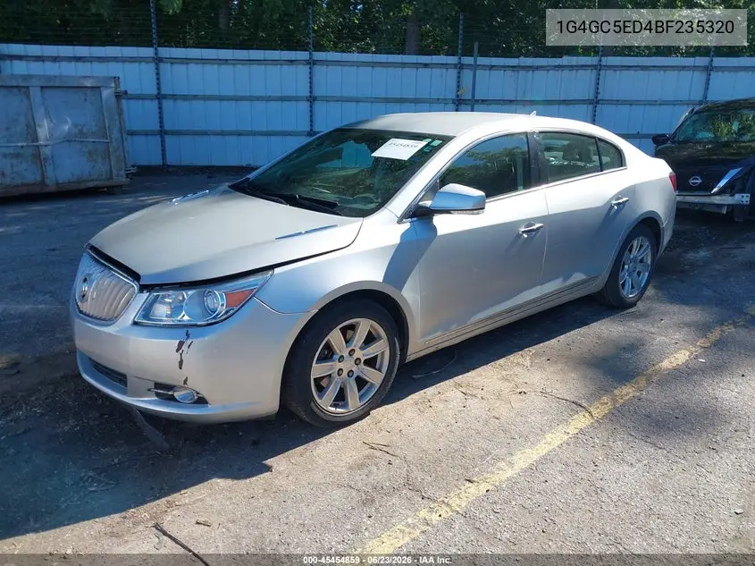 2011 Buick Lacrosse Cxl VIN: 1G4GC5ED4BF235320 Lot: 45454859