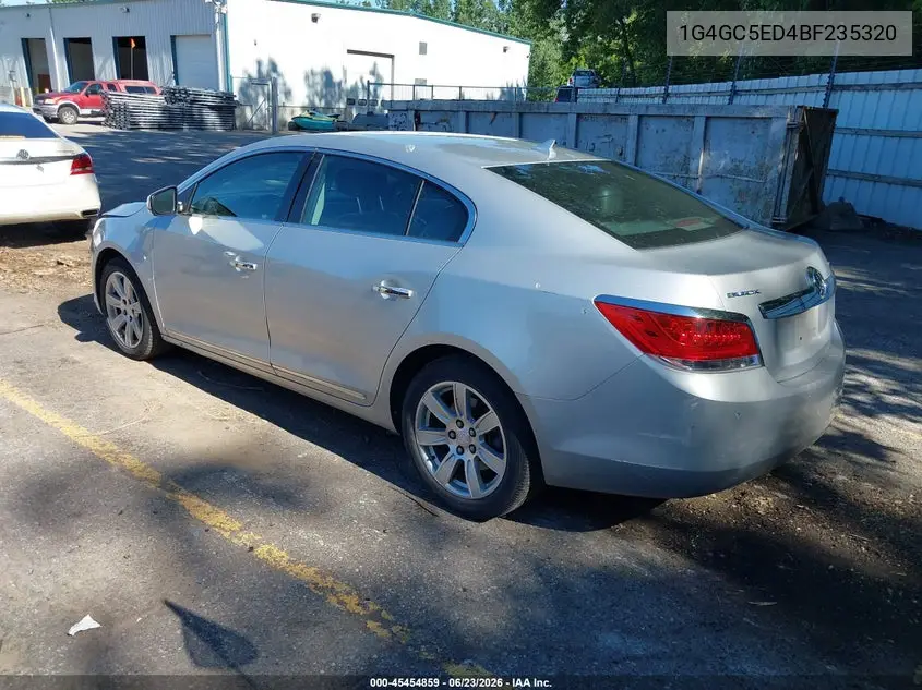2011 Buick Lacrosse Cxl VIN: 1G4GC5ED4BF235320 Lot: 45454859