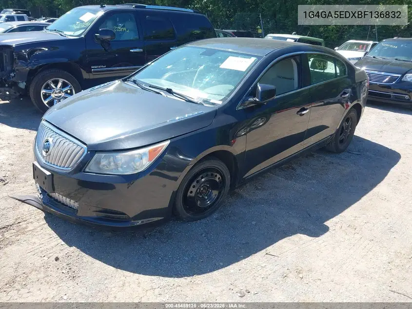 2011 Buick Lacrosse Cx VIN: 1G4GA5EDXBF136832 Lot: 45459125
