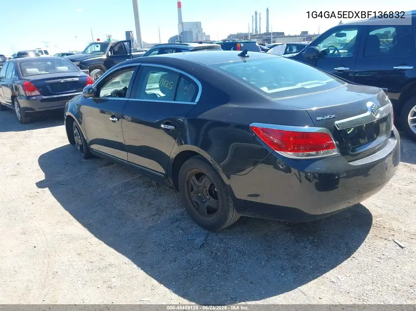 2011 Buick Lacrosse Cx VIN: 1G4GA5EDXBF136832 Lot: 45459125