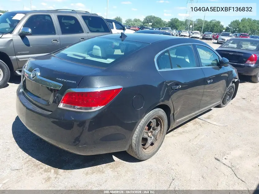 2011 Buick Lacrosse Cx VIN: 1G4GA5EDXBF136832 Lot: 45459125