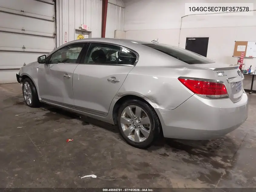 2011 Buick Lacrosse Cxl VIN: 1G4GC5EC7BF357578 Lot: 45555751