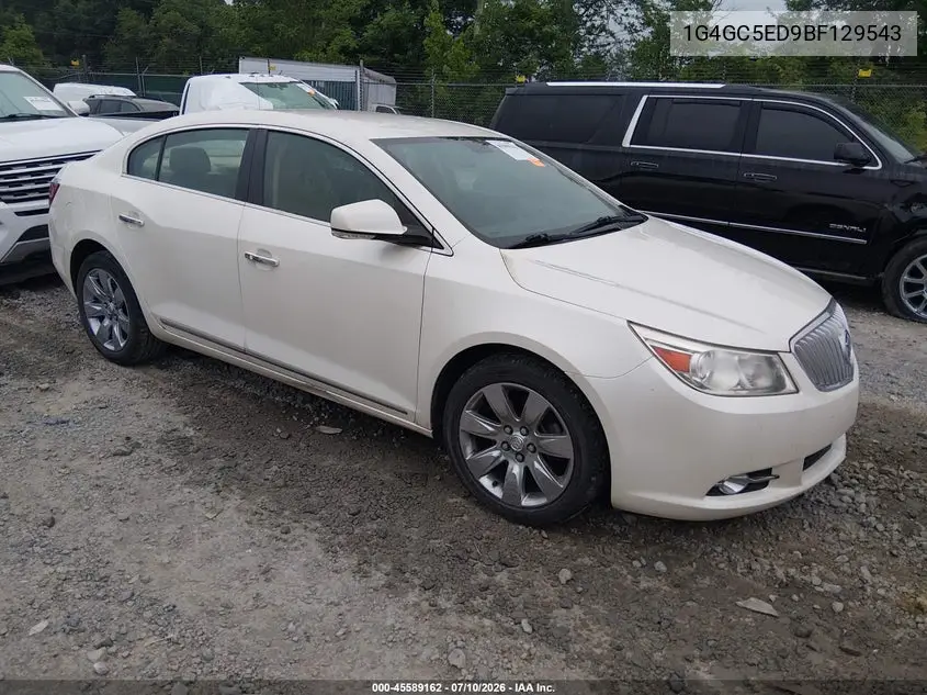 2011 Buick Lacrosse Cxl VIN: 1G4GC5ED9BF129543 Lot: 45589162