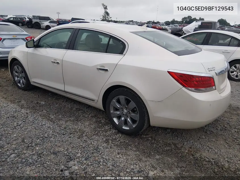 2011 Buick Lacrosse Cxl VIN: 1G4GC5ED9BF129543 Lot: 45589162