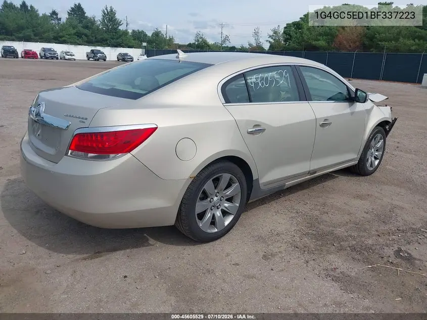 2011 Buick Lacrosse Cxl VIN: 1G4GC5ED1BF337223 Lot: 45605529