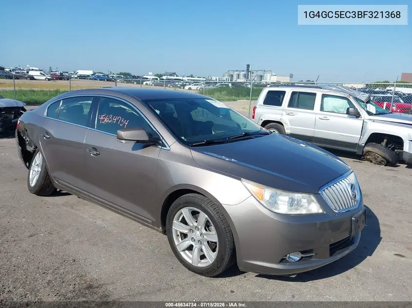2011 Buick Lacrosse Cxl VIN: 1G4GC5EC3BF321368 Lot: 45634734