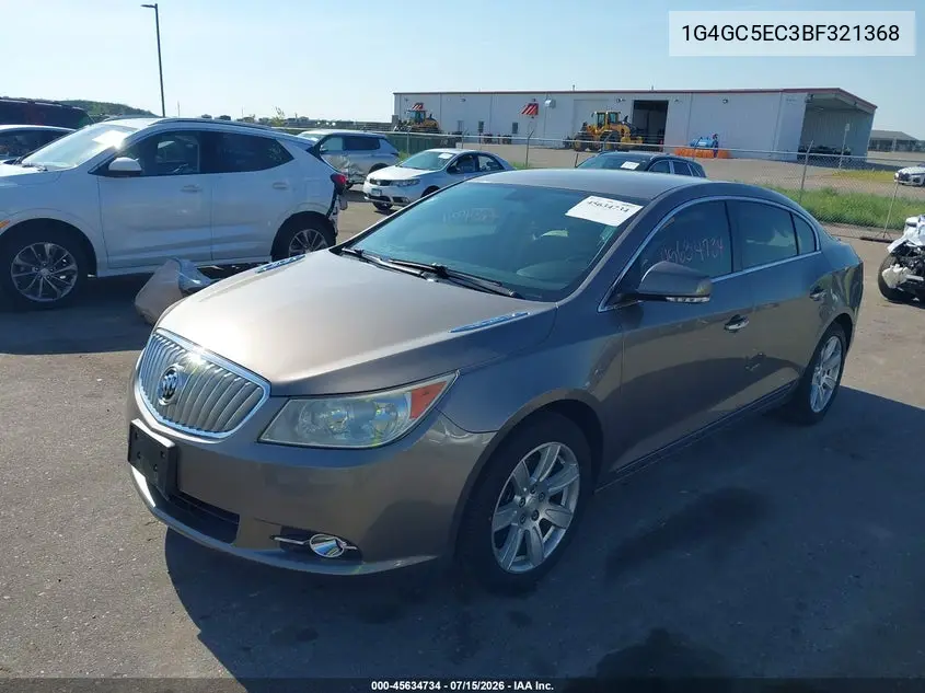 2011 Buick Lacrosse Cxl VIN: 1G4GC5EC3BF321368 Lot: 45634734