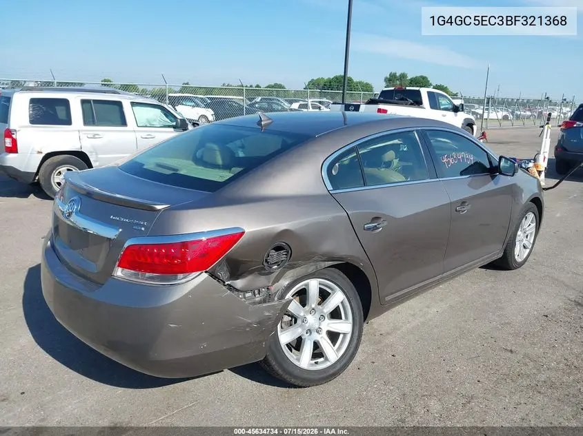 2011 Buick Lacrosse Cxl VIN: 1G4GC5EC3BF321368 Lot: 45634734