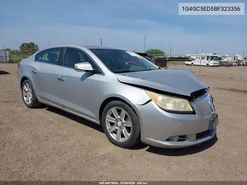 2011 Buick Lacrosse Cxl VIN: 1G4GC5ED5BF323356 Lot: 45675839