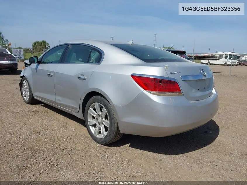 2011 Buick Lacrosse Cxl VIN: 1G4GC5ED5BF323356 Lot: 45675839