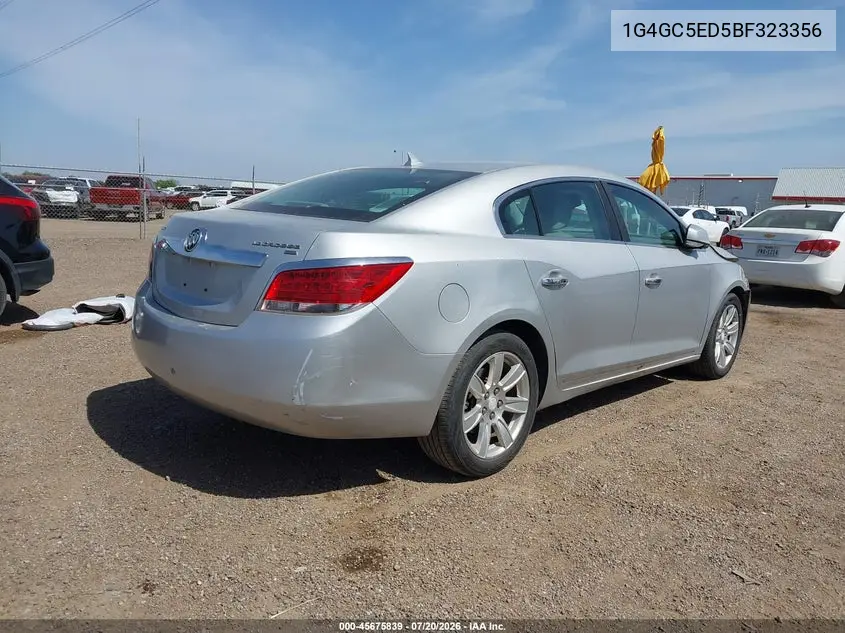 2011 Buick Lacrosse Cxl VIN: 1G4GC5ED5BF323356 Lot: 45675839