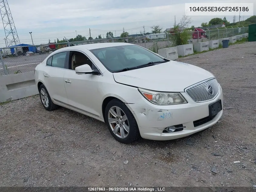 2012 Buick Lacrosse Convenience Group VIN: 1G4G55E36CF245186 Lot: 12637863