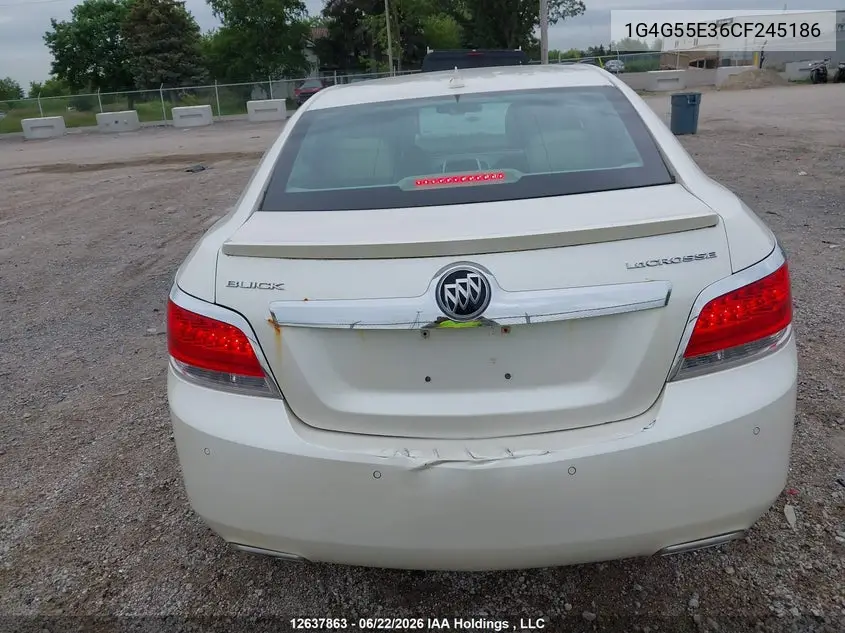 2012 Buick Lacrosse Convenience Group VIN: 1G4G55E36CF245186 Lot: 12637863
