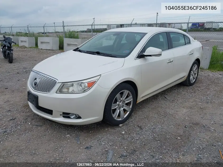 2012 Buick Lacrosse Convenience Group VIN: 1G4G55E36CF245186 Lot: 12637863
