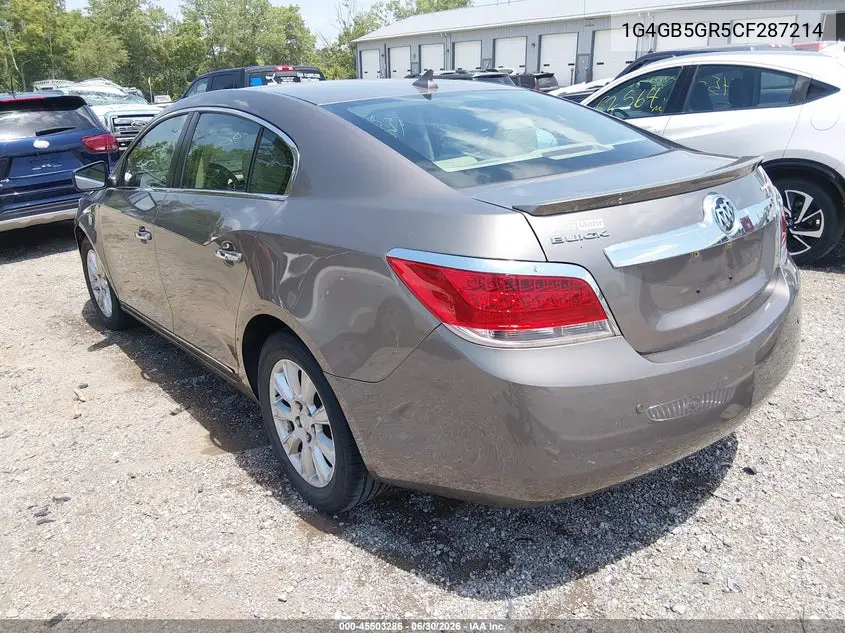 2012 Buick Lacrosse Convenience Group VIN: 1G4GB5GR5CF287214 Lot: 45503286