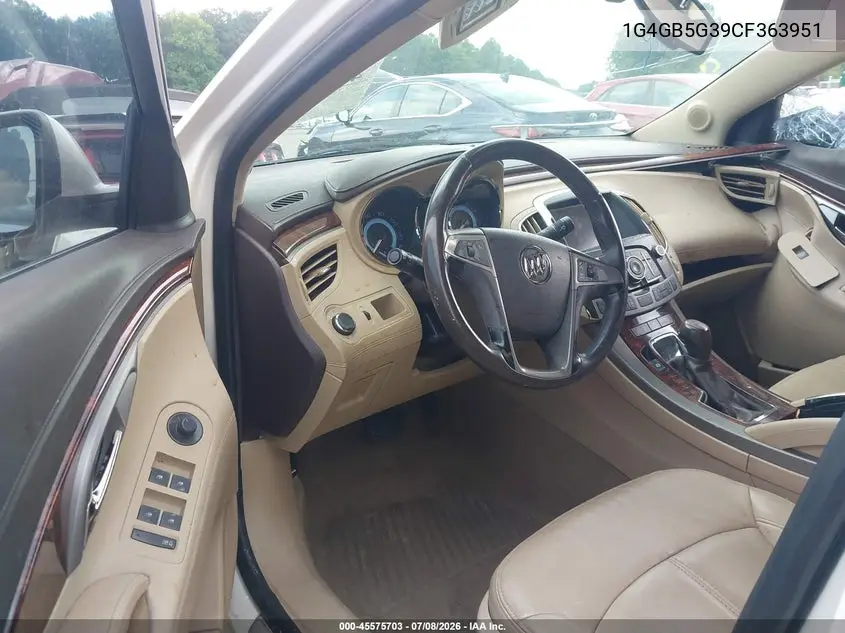 2012 Buick Lacrosse Convenience Group VIN: 1G4GB5G39CF363951 Lot: 45575703