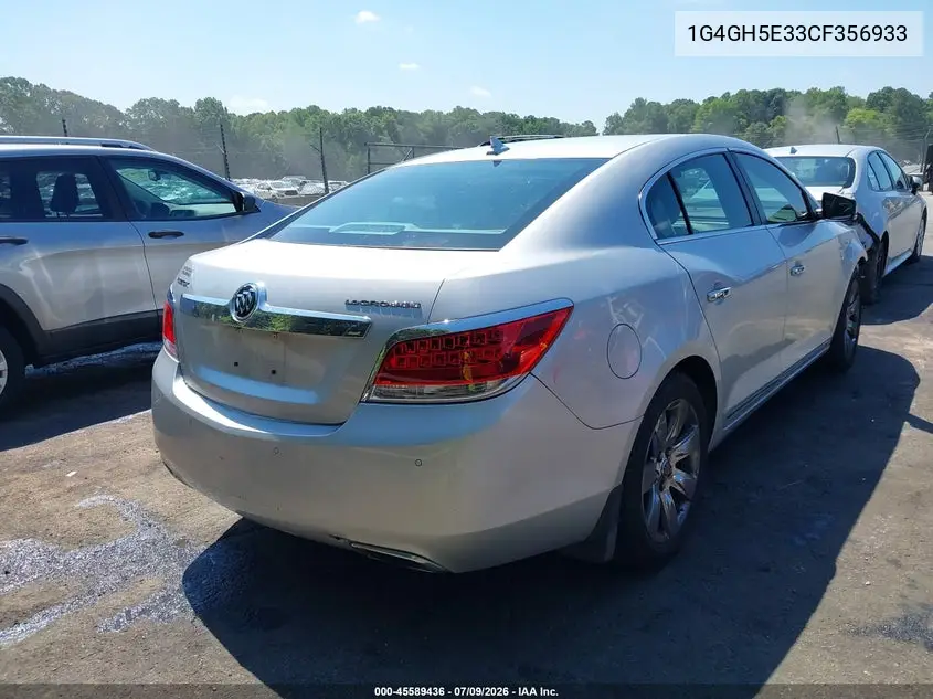 2012 Buick Lacrosse Premium 3 Group VIN: 1G4GH5E33CF356933 Lot: 45589436