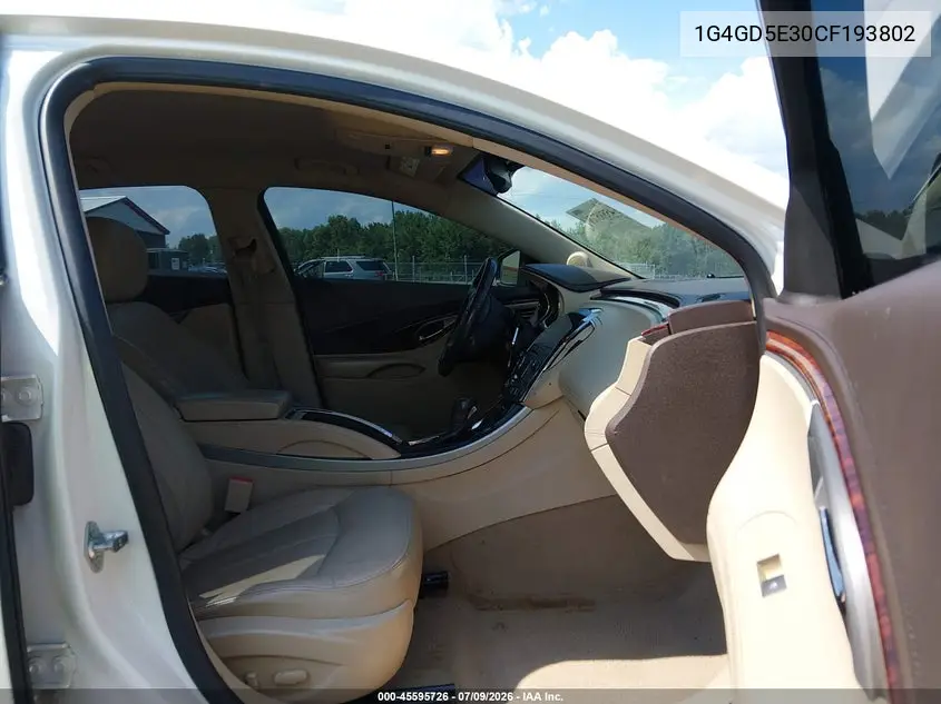 2012 Buick Lacrosse Premium 1 Group VIN: 1G4GD5E30CF193802 Lot: 45595726