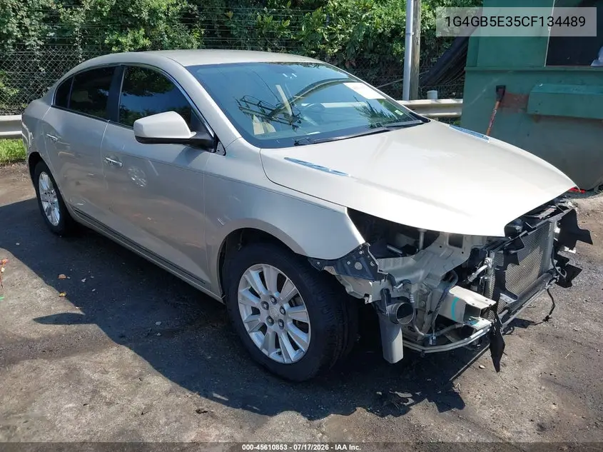 2012 Buick Lacrosse Convenience Group VIN: 1G4GB5E35CF134489 Lot: 45610853