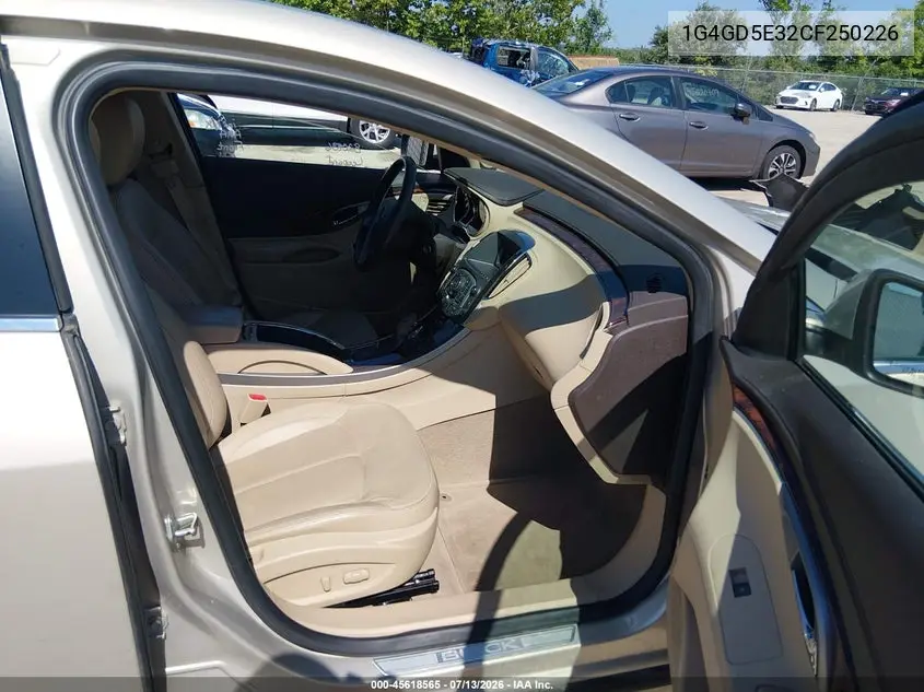 2012 Buick Lacrosse Premium 1 Group VIN: 1G4GD5E32CF250226 Lot: 45618565
