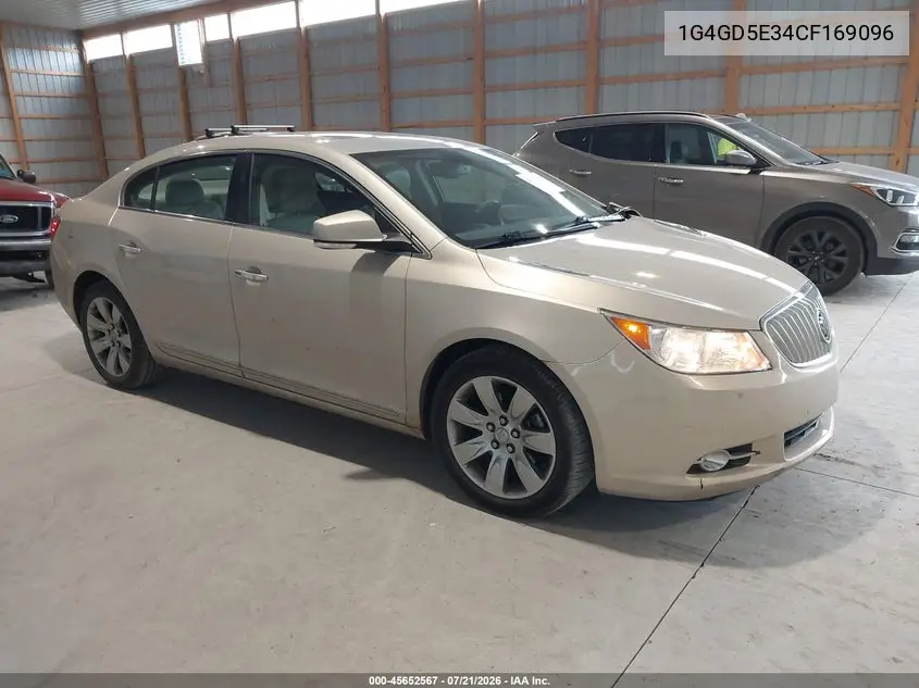 2012 Buick Lacrosse Premium 1 Group VIN: 1G4GD5E34CF169096 Lot: 45652567