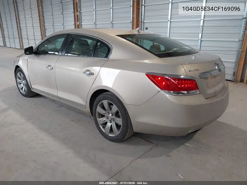 2012 Buick Lacrosse Premium 1 Group VIN: 1G4GD5E34CF169096 Lot: 45652567