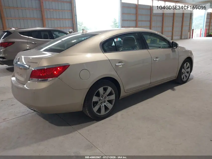 2012 Buick Lacrosse Premium 1 Group VIN: 1G4GD5E34CF169096 Lot: 45652567