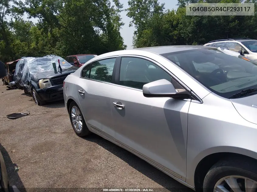 2012 Buick Lacrosse Convenience Group VIN: 1G4GB5GR4CF293117 Lot: 45669578