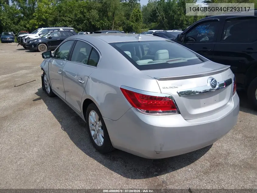 2012 Buick Lacrosse Convenience Group VIN: 1G4GB5GR4CF293117 Lot: 45669578