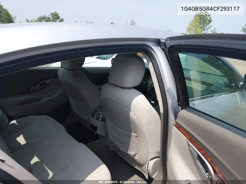 2012 Buick Lacrosse Convenience Group VIN: 1G4GB5GR4CF293117 Lot: 45669578