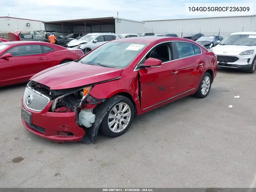 2012 Buick Lacrosse Premium 1 Group VIN: 1G4GD5GR0CF236309 Lot: 45673913