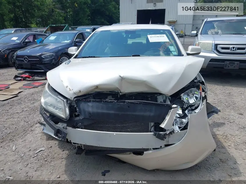 2013 Buick Lacrosse VIN: 1G4GA5E33DF227841 Lot: 45558468