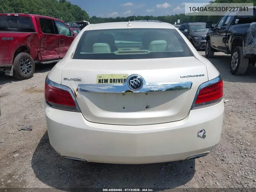 2013 Buick Lacrosse VIN: 1G4GA5E33DF227841 Lot: 45558468
