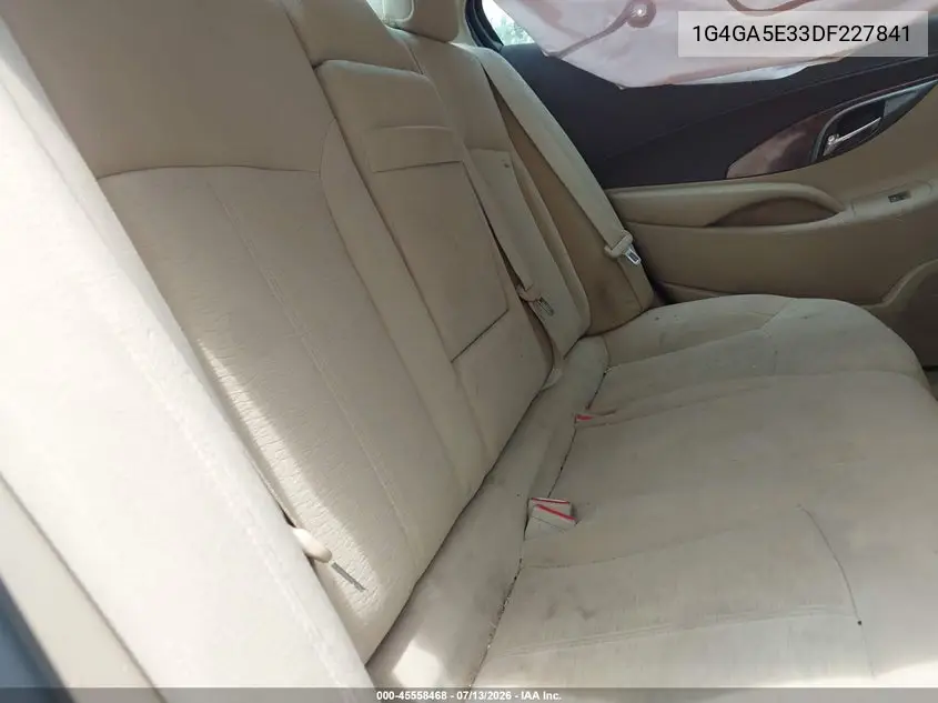 2013 Buick Lacrosse VIN: 1G4GA5E33DF227841 Lot: 45558468