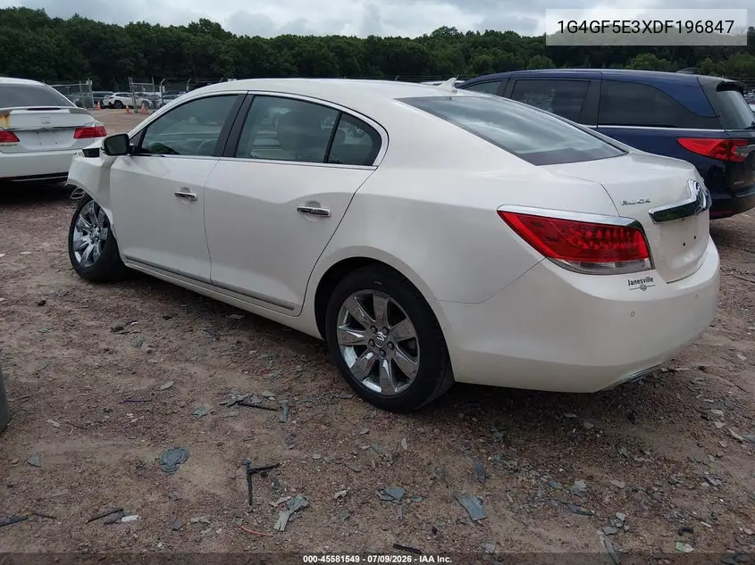 2013 Buick Lacrosse Premium 1 Group VIN: 1G4GF5E3XDF196847 Lot: 45581549