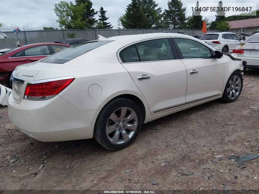 2013 Buick Lacrosse Premium 1 Group VIN: 1G4GF5E3XDF196847 Lot: 45581549