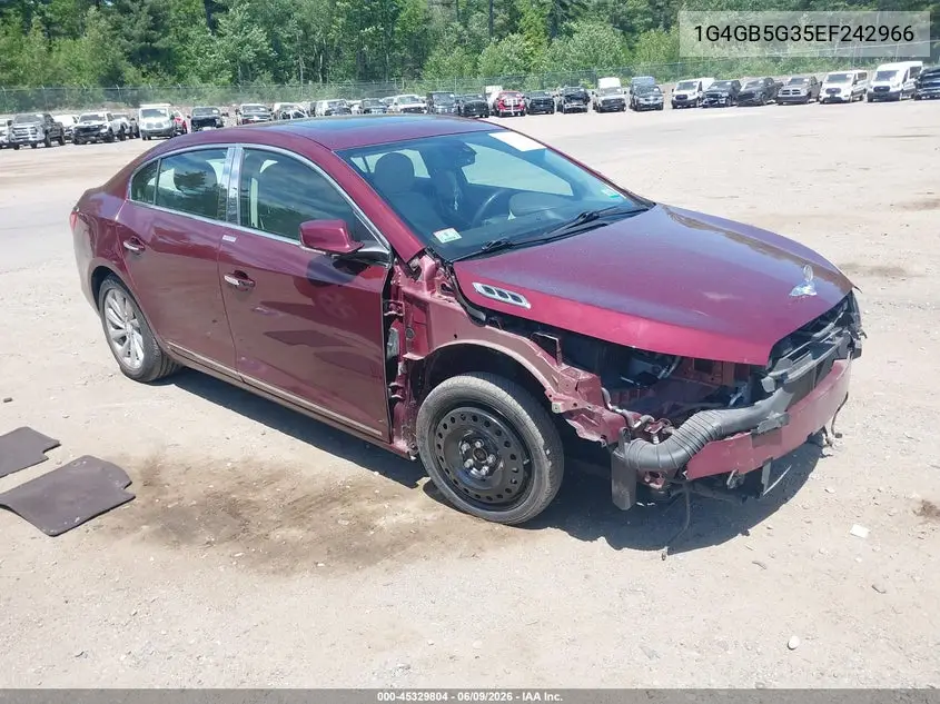 2014 Buick Lacrosse Leather Group VIN: 1G4GB5G35EF242966 Lot: 45329804