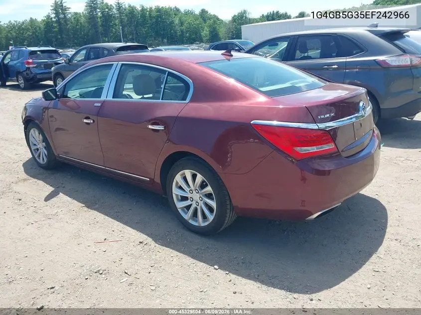 2014 Buick Lacrosse Leather Group VIN: 1G4GB5G35EF242966 Lot: 45329804