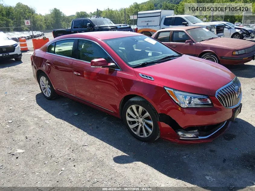 2014 Buick Lacrosse Leather Group VIN: 1G4GB5G30EF105420 Lot: 45330341