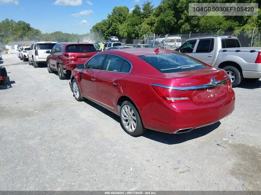 2014 Buick Lacrosse Leather Group VIN: 1G4GB5G30EF105420 Lot: 45330341