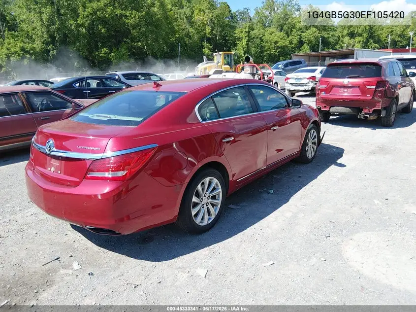 2014 Buick Lacrosse Leather Group VIN: 1G4GB5G30EF105420 Lot: 45330341