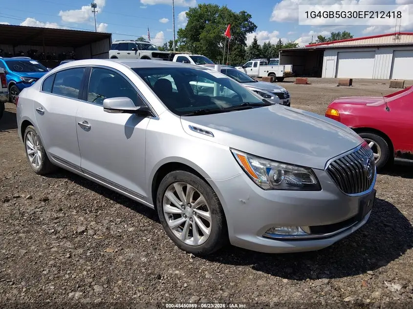 2014 Buick Lacrosse Leather Group VIN: 1G4GB5G30EF212418 Lot: 45450869