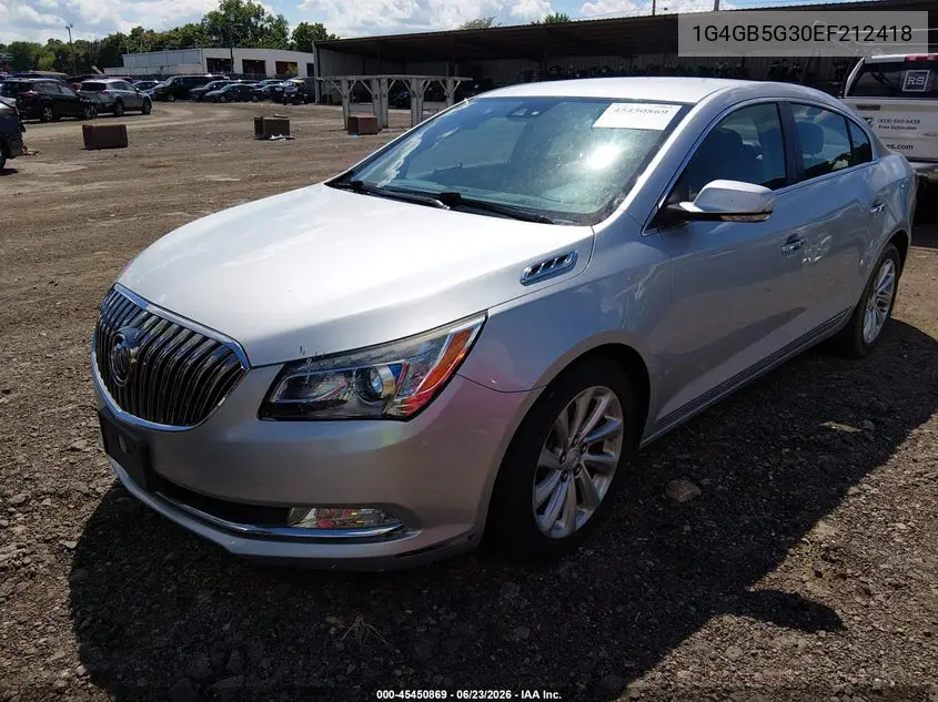 2014 Buick Lacrosse Leather Group VIN: 1G4GB5G30EF212418 Lot: 45450869