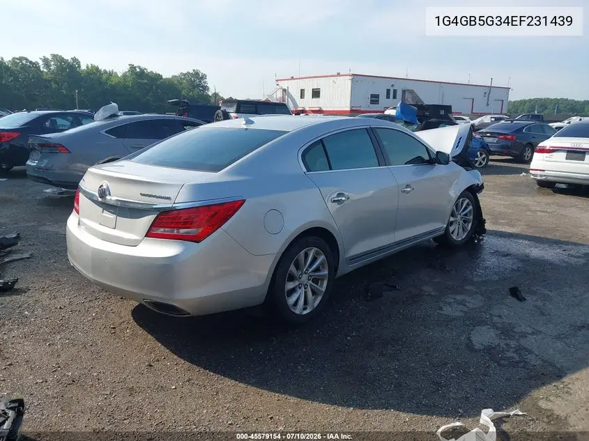 2014 Buick Lacrosse Leather Group VIN: 1G4GB5G34EF231439 Lot: 45579154