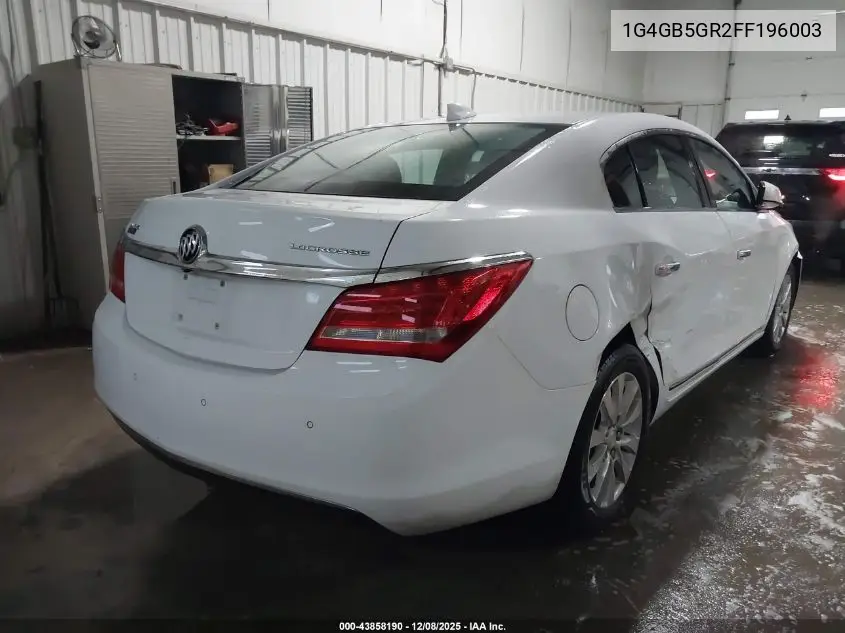1G4GB5GR2FF196003 2015 Buick Lacrosse Leather