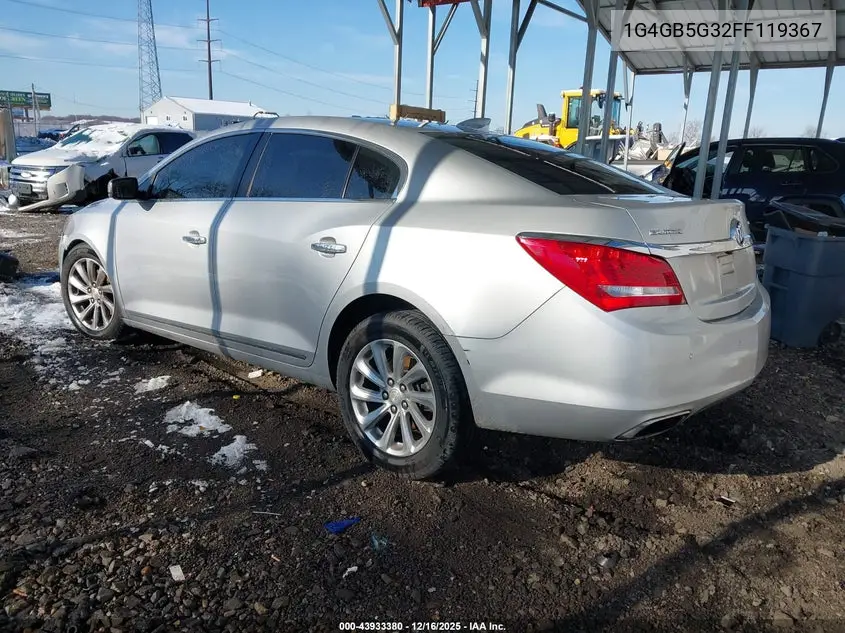 1G4GB5G32FF119367 2015 Buick Lacrosse Leather