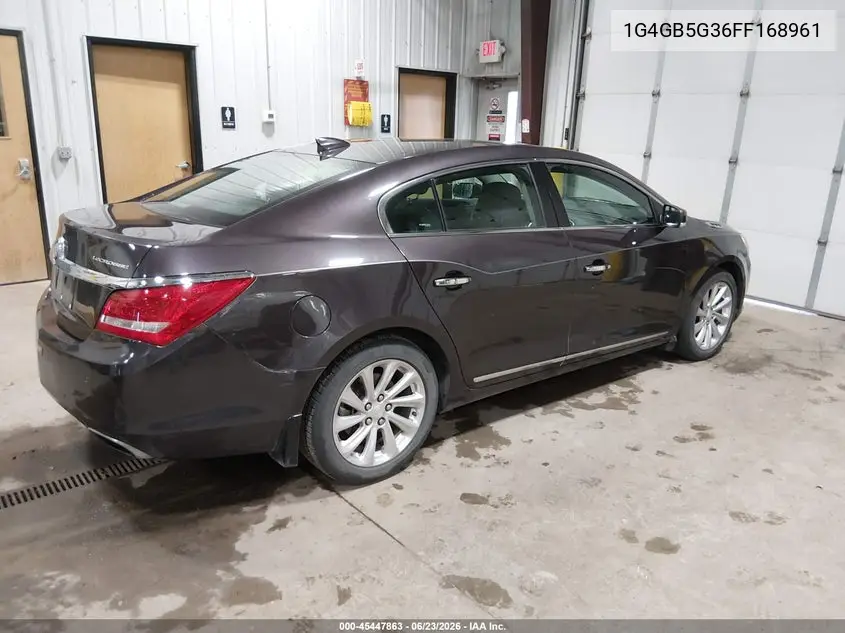 2015 Buick Lacrosse Leather VIN: 1G4GB5G36FF168961 Lot: 45447863