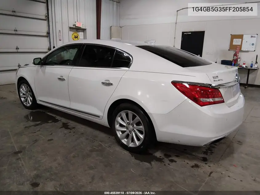 2015 Buick Lacrosse Leather VIN: 1G4GB5G35FF205854 Lot: 45539118