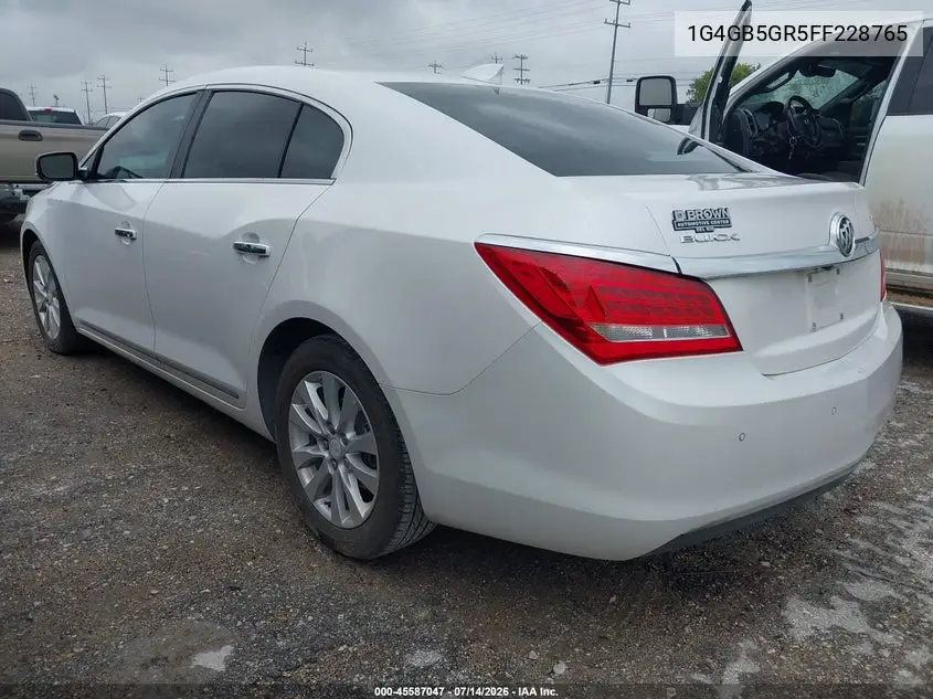 2015 Buick Lacrosse Leather VIN: 1G4GB5GR5FF228765 Lot: 45587047