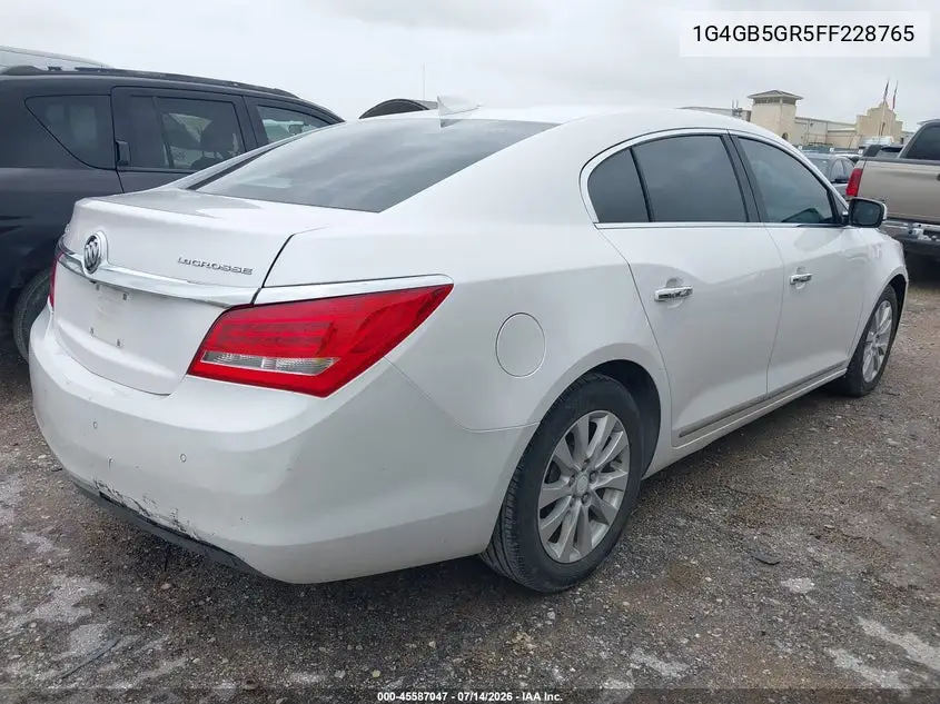 2015 Buick Lacrosse Leather VIN: 1G4GB5GR5FF228765 Lot: 45587047